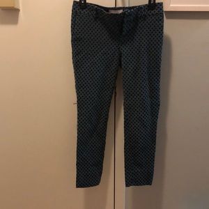 Dress pants, petite, size 0, blue design